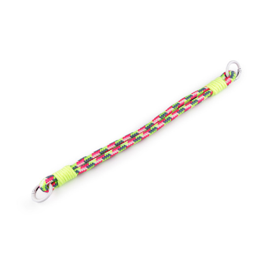Cordon universel pour pendentif/porte-clés avec mousquetons - Jaune (12 Pièces) Cordon universel pour pendentif/porte-clés avec mousquetons - Jaune (12 Pièces)