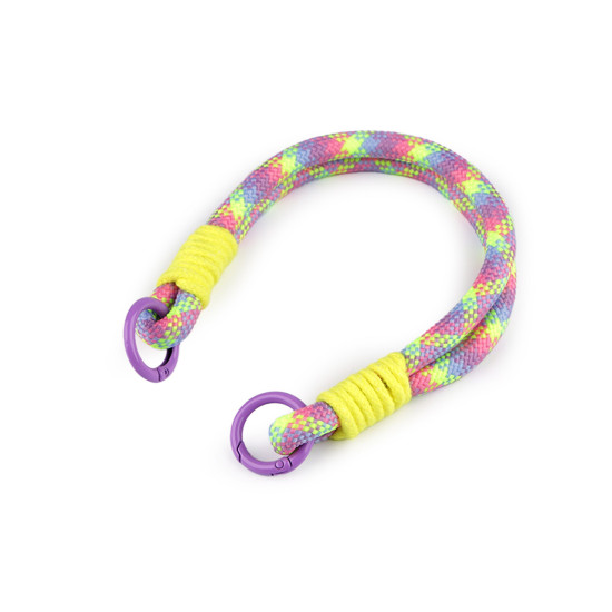 Cordon universel pour pendentif/porte-clés avec mousquetons - Jaune (12 Pièces) Cordon universel pour pendentif/porte-clés avec mousquetons - Jaune (12 Pièces)