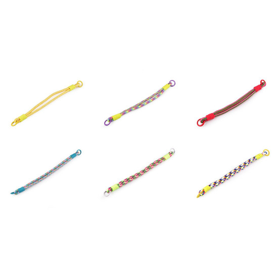 Cordon universel pour pendentif/porte-clés avec mousquetons - Jaune (12 Pièces) Cordon universel pour pendentif/porte-clés avec mousquetons - Jaune (12 Pièces)