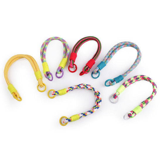 Cordon universel pour pendentif/porte-clés avec mousquetons - Jaune (12 Pièces) Cordon universel pour pendentif/porte-clés avec mousquetons - Jaune (12 Pièces)