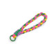 Braided pendant / key chain with carabiner - Multicolor (1 Piece) Braided pendant / key chain with carabiner - Multicolor (1 Piece)