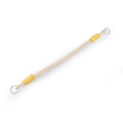 Cordon universel pour pendentif/porte-clés avec mousquetons - Crème clair (1 Pièce)