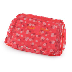 Lot de 6 organiseurs de valises - Corail rouge (1 Ensemble)