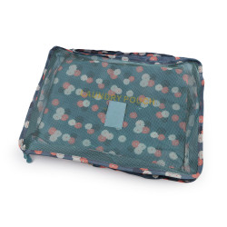 Lot de 6 organiseurs de valises - Bleu-gris (1 Ensemble)