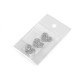 Cœur thermocollant avec strass - Noir (10 Pièces) Cœur thermocollant avec strass - Noir (10 Pièces)