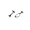 Attache décorative en métal, 10 x 36 mm - Nickel (1 Paire)