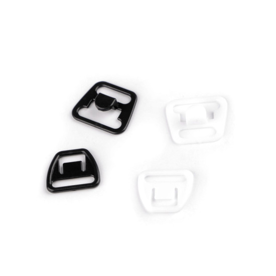 Zapięcie plastikowe do biustonosza do karmienia szerokość 12 mm - Czarny (10 Pary) Zapięcie plastikowe do biustonosza do karmienia szerokość 12 mm - Czarny (10 Pary)