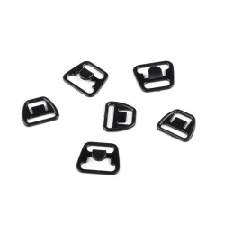Zapięcie plastikowe do biustonosza do karmienia szerokość 12 mm - Czarny (10 Pary)