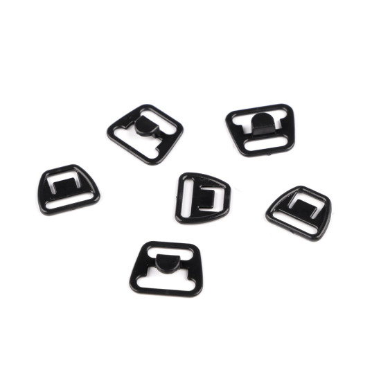 Zapięcie plastikowe do biustonosza do karmienia szerokość 12 mm - Czarny (10 Pary) Zapięcie plastikowe do biustonosza do karmienia szerokość 12 mm - Czarny (10 Pary)