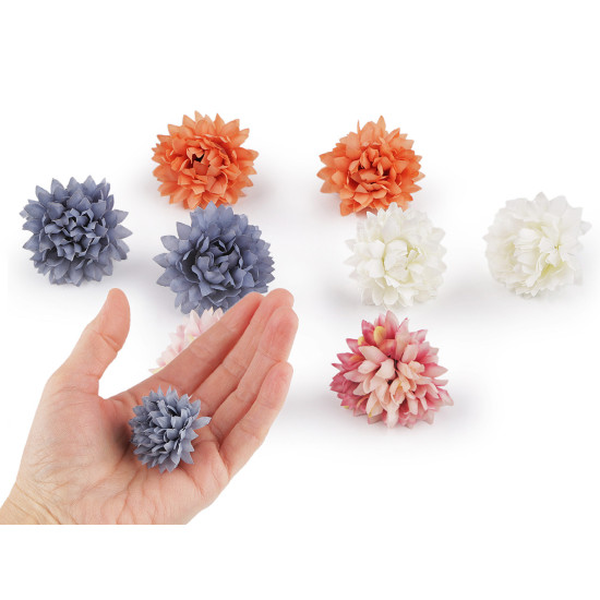 Artificial flower ø4 cm - Darksalmon (8 Pieces)