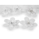 Fleur avec strass et perles à coudre et à coller, ø 4,5 cm - Poudre (10 Pièces) Fleur avec strass et perles à coudre et à coller, ø 4,5 cm - Poudre (10 Pièces)