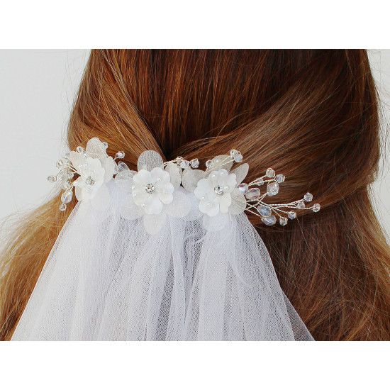 Fleur avec strass et perles à coudre et à coller, ø 4,5 cm - Poudre (10 Pièces) Fleur avec strass et perles à coudre et à coller, ø 4,5 cm - Poudre (10 Pièces)