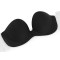 Adhesive push-up invisible bra - Black (1 Piece)