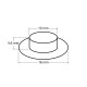 Metal grommet / eyelet, inner ø10 mm / outer ø16 mm - Nickel (50 Pairs) Metal grommet / eyelet, inner ø10 mm / outer ø16 mm - Nickel (50 Pairs)