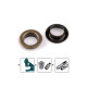 Metal grommet / eyelet, inner ø10 mm / outer ø16 mm - Nickel (50 Pairs) Metal grommet / eyelet, inner ø10 mm / outer ø16 mm - Nickel (50 Pairs)