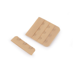 Bra extender / hook & eye extension strap width 50 mm - Nude (10 Pairs)