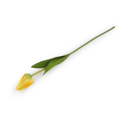 Sztuczny tulipan długi - Żółty (1 Sztuka)