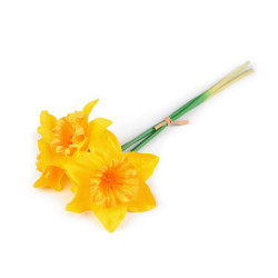 Artificial daffodil bundle of 3 pcs - Yellow (1 Bunch)