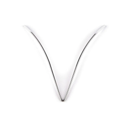 Armature/renfort métallique pour décolleté - pour lingerie et vêtements, 11 cm - Nickel (10 Pièces)