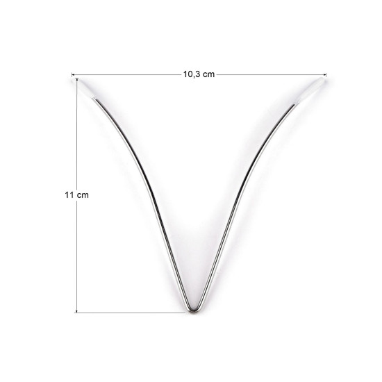 Armătură / întăritură metalică pentru decolteu pentru lenjerie intimă și îmbrăcăminte 11 cm - Nichel (10 Bucăți) Armătură / întăritură metalică pentru decolteu pentru lenjerie intimă și îmbrăcăminte 11 cm - Nichel (10 Bucăți)