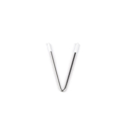 Armature/renfort métallique pour décolleté - pour sous-vêtements et vêtements, 6 cm - Nickel (10 Pièces)