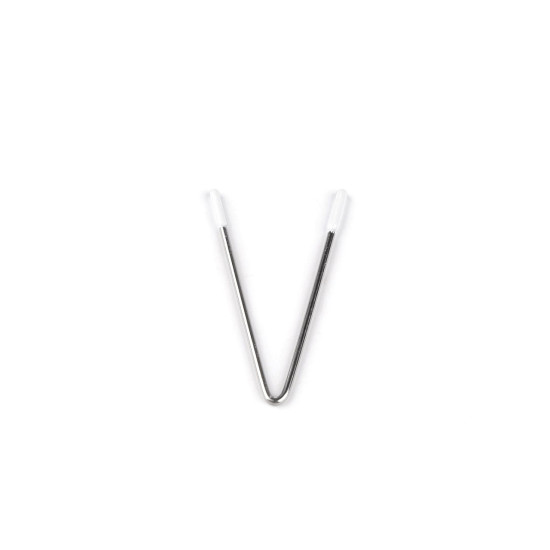 Armature/renfort métallique pour décolleté - pour sous-vêtements et vêtements, 6 cm - Nickel (10 Pièces) Armature/renfort métallique pour décolleté - pour sous-vêtements et vêtements, 6 cm - Nickel (10 Pièces)