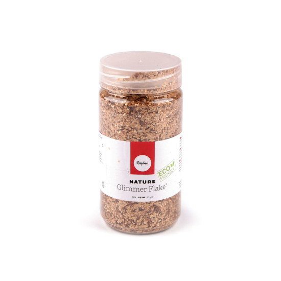 Dekorative glimmerflocken, 370 ml - Rosagold (1 Stück)