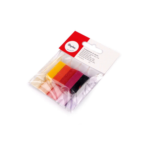 Colored pigments for wax / candle making - Mix (1 Set) Colored pigments for wax / candle making - Mix (1 Set)