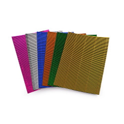 Tektura falista metaliczna miks kolorów - Mix (1 Torba)