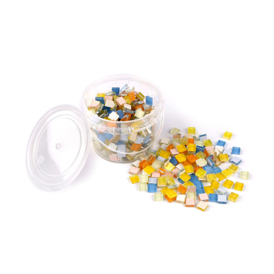 Glasmosaiksteine, 500 g - Multicolor (1 Stück) Glasmosaiksteine, 500 g - Multicolor (1 Stück)