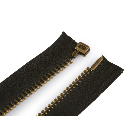 Ensemble de butées inférieures pour réparation de fermetures éclair en nylon ou en métal - Laiton vintage (20 Ensembles) Ensemble de butées inférieures pour réparation de fermetures éclair en nylon ou en métal - Laiton vintage (20 Ensembles)