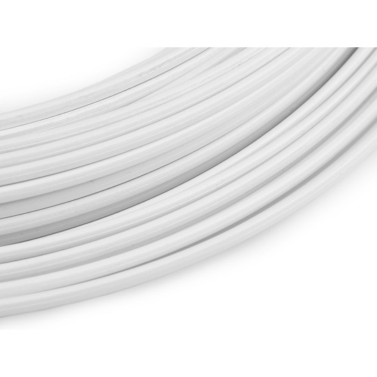 Fiszbina metalowa płaska metraż 3,5x2 mm - White (40 Metry) Fiszbina metalowa płaska metraż 3,5x2 mm - White (40 Metry)