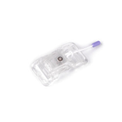 Klamra plastikowa magnetyczna szerokość 20 mm - Transparent (1 Para)