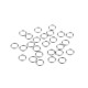 Stainless steel connecting split ring, closed ø4 mm - Platinum (100 Grams) Stainless steel connecting split ring, closed ø4 mm - Platinum (100 Grams)
