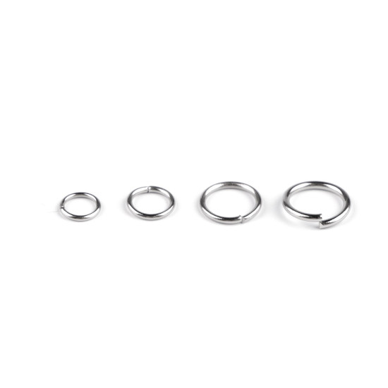 Stainless steel connecting split ring, closed ø4 mm - Platinum (100 Grams) Stainless steel connecting split ring, closed ø4 mm - Platinum (100 Grams)