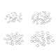 Stainless steel connecting split ring, closed ø4 mm - Platinum (100 Grams) Stainless steel connecting split ring, closed ø4 mm - Platinum (100 Grams)
