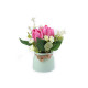 Artificial tulips in a flower pot - Darkpink (1 Piece) Artificial tulips in a flower pot - Darkpink (1 Piece)