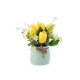 Artificial tulips in a flower pot - Darkpink (1 Piece) Artificial tulips in a flower pot - Darkpink (1 Piece)