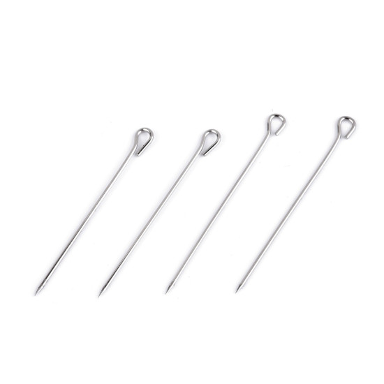 Alfileres de sastre, acero inoxidable, a granel, largo 30 mm - Níquel (1 Caja) Alfileres de sastre, acero inoxidable, a granel, largo 30 mm - Níquel (1 Caja)