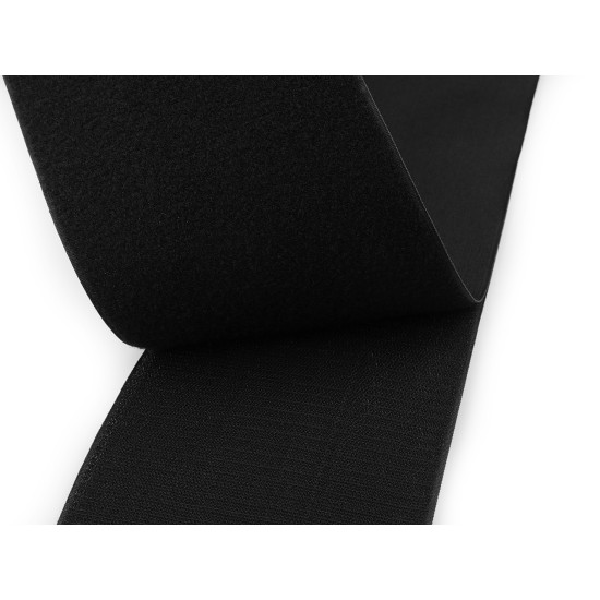 Taśma rzep komplet (haczyk+pętelka) szerokość 15 cm pes - Czarny (1 Metr) Taśma rzep komplet (haczyk+pętelka) szerokość 15 cm pes - Czarny (1 Metr)