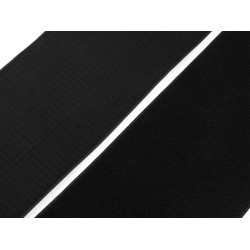 Taśma rzep komplet (haczyk+pętelka) szerokość 15 cm pes - Czarny (1 Metr)