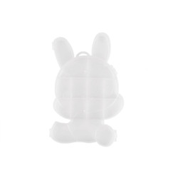 Pojemnik plastikowy / organizer 12,5x19x1,8 cm na koraliki i komponenty - Transparent (1 Sztuka)
