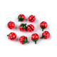 Jingle bells ø17 mm, strawberry - Red (2 Pieces)