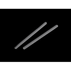 Corset reinforcement, plastic, width 5 mm, length 8; 10 cm - Transparent (10 Pieces)