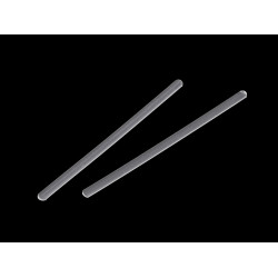 Corset reinforcement, plastic, width 5 mm, length 8; 10 cm - Transparent (10 Pieces)