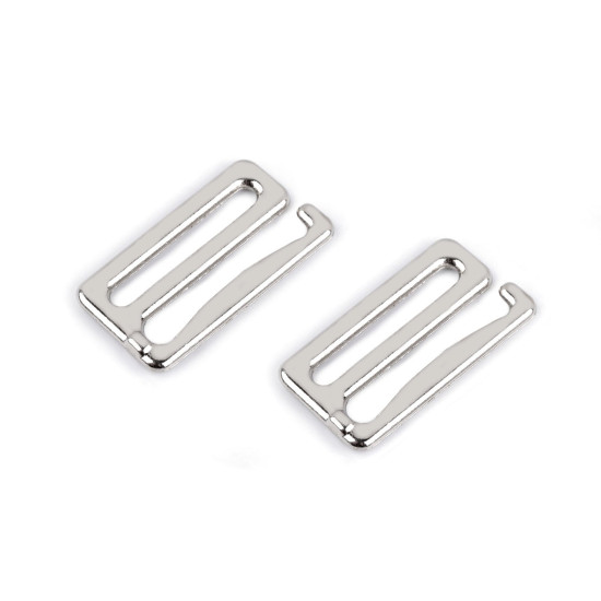 Hook for swimwear and underwear, width 28 mm - Nickel (100 Pieces) Hook for swimwear and underwear, width 28 mm - Nickel (100 Pieces)