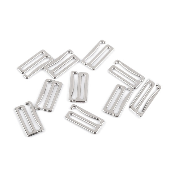 Hook for swimwear and underwear, width 28 mm - Nickel (100 Pieces) Hook for swimwear and underwear, width 28 mm - Nickel (100 Pieces)