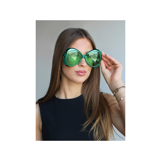 Okulary imprezowe / karnawałowe duże metaliczne - Fioletowy (24 Sztuki) Okulary imprezowe / karnawałowe duże metaliczne - Fioletowy (24 Sztuki)