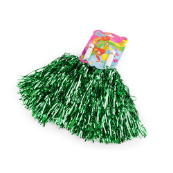 Cheerleading pompom 2 pcs - Green (1 Set)