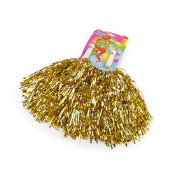 Cheerleading pompom 2 pcs - Gold (1 Set)